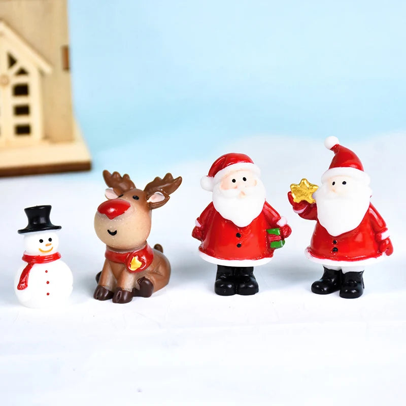 Charming Mini Santa, Snowman & Elk Ornaments - Image 11