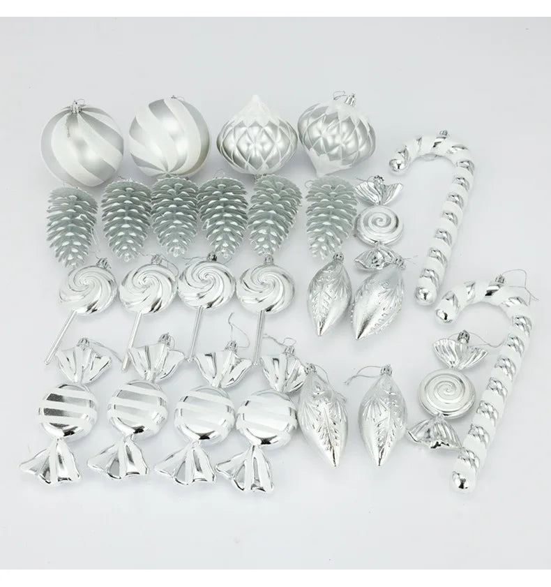 Colorful 26-Piece Special-Shaped Christmas Ornaments - Image 25