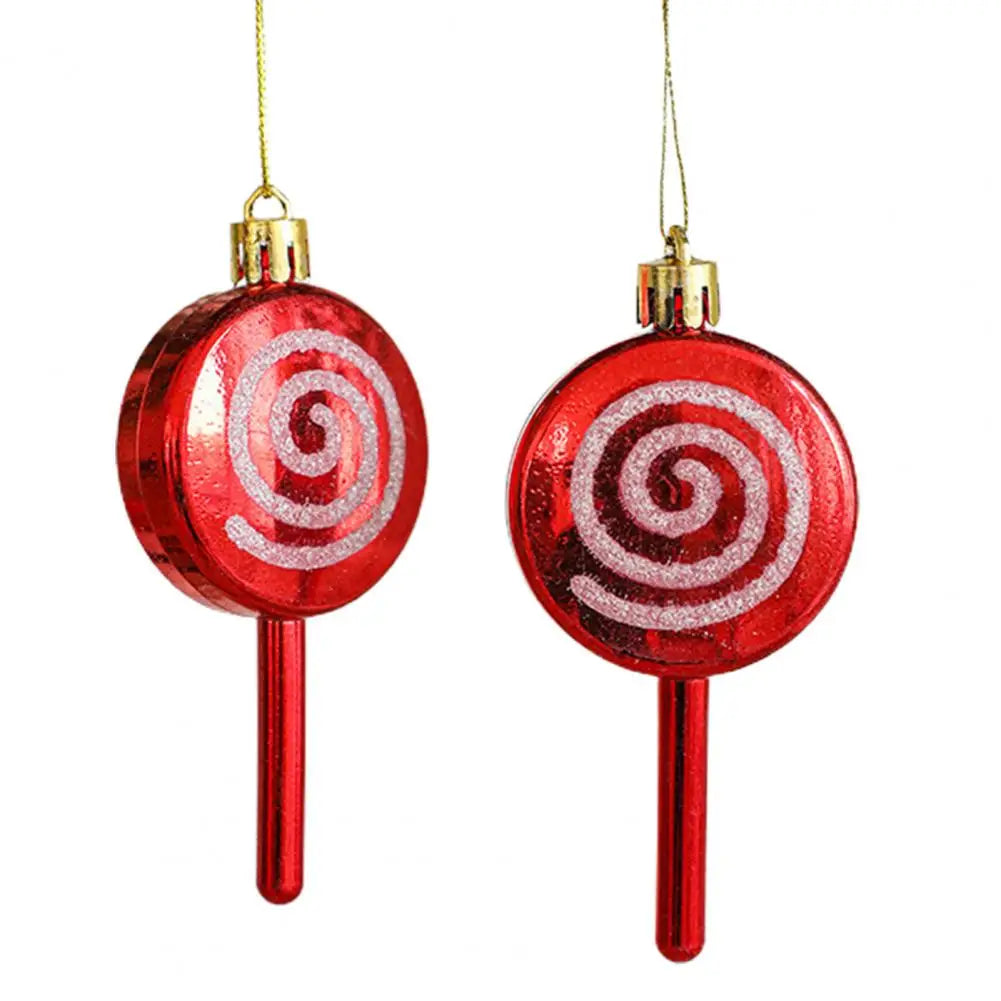Charming Santa Mushroom Donut Tree Ornaments - 2 Pack - Image 19