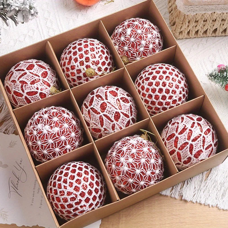 Colorful 9-Piece Christmas Tree Ornament Set - Image 5