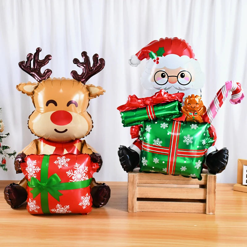 Festive 3D Christmas Elk Santa Balloon Decoration - Image 11