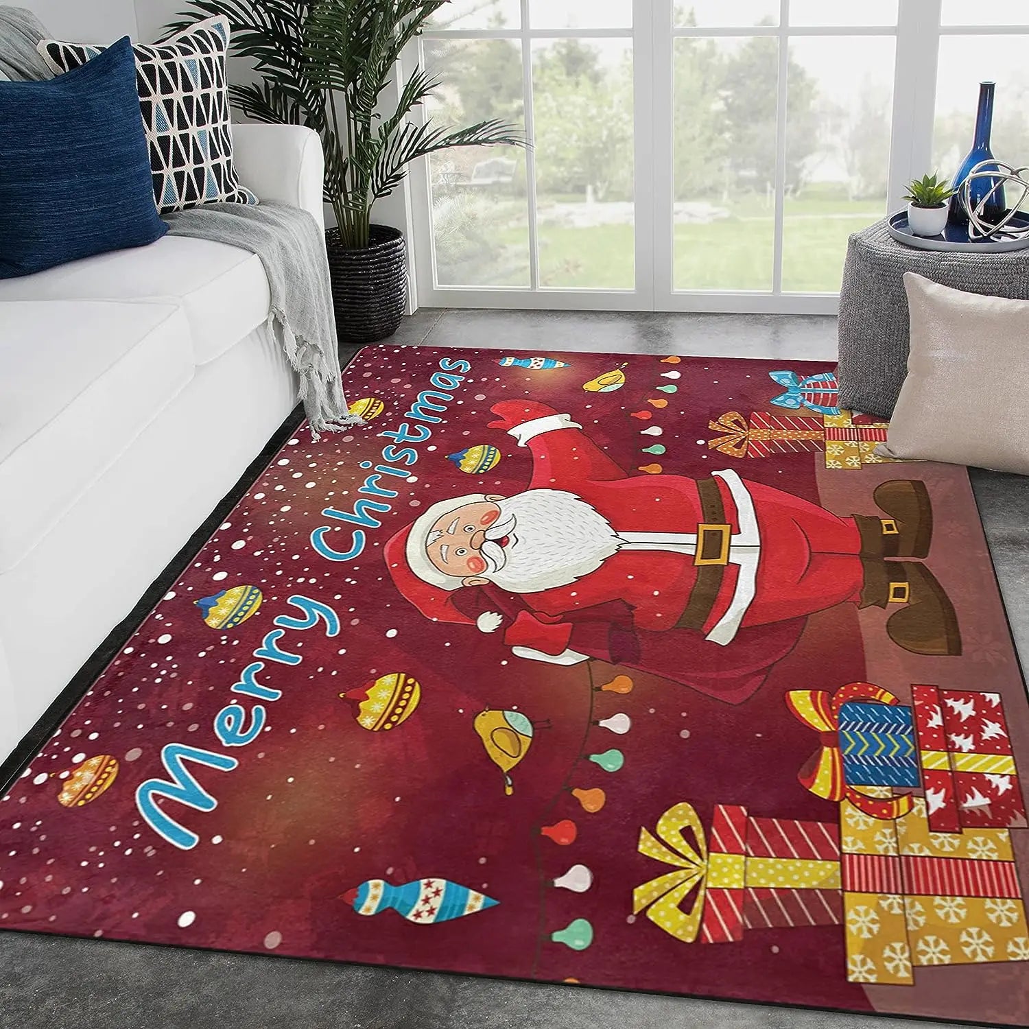 Festive Santa Claus Area Rug for Holiday Cheer - Image 9