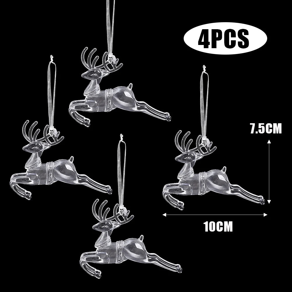 Charming Clear Acrylic Snowflake Icicle Ornaments - Image 4
