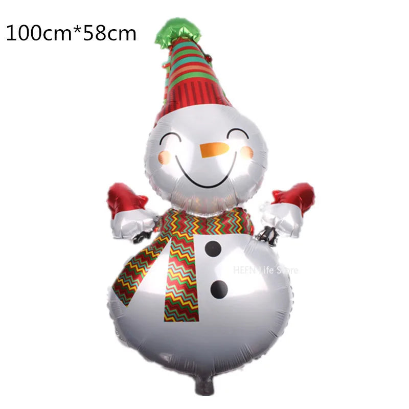 Festive Foil Balloons: Santa, Snowman & More! - Image 6