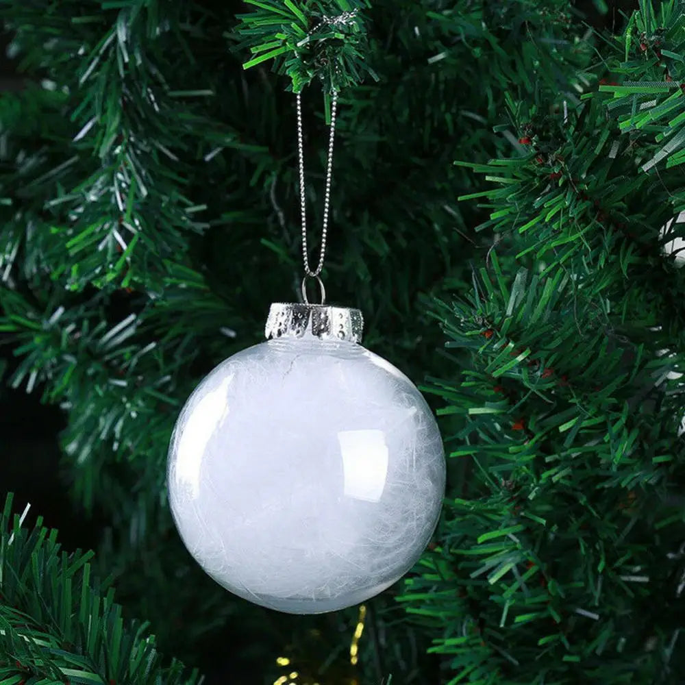 Clear Plastic Christmas Bauble Ornament - Gift Box Decoration - Image 13