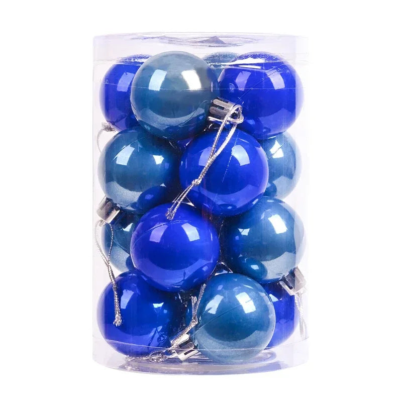 Vibrant Pink & Purple Christmas Ball Ornaments - 16pcs - Image 9