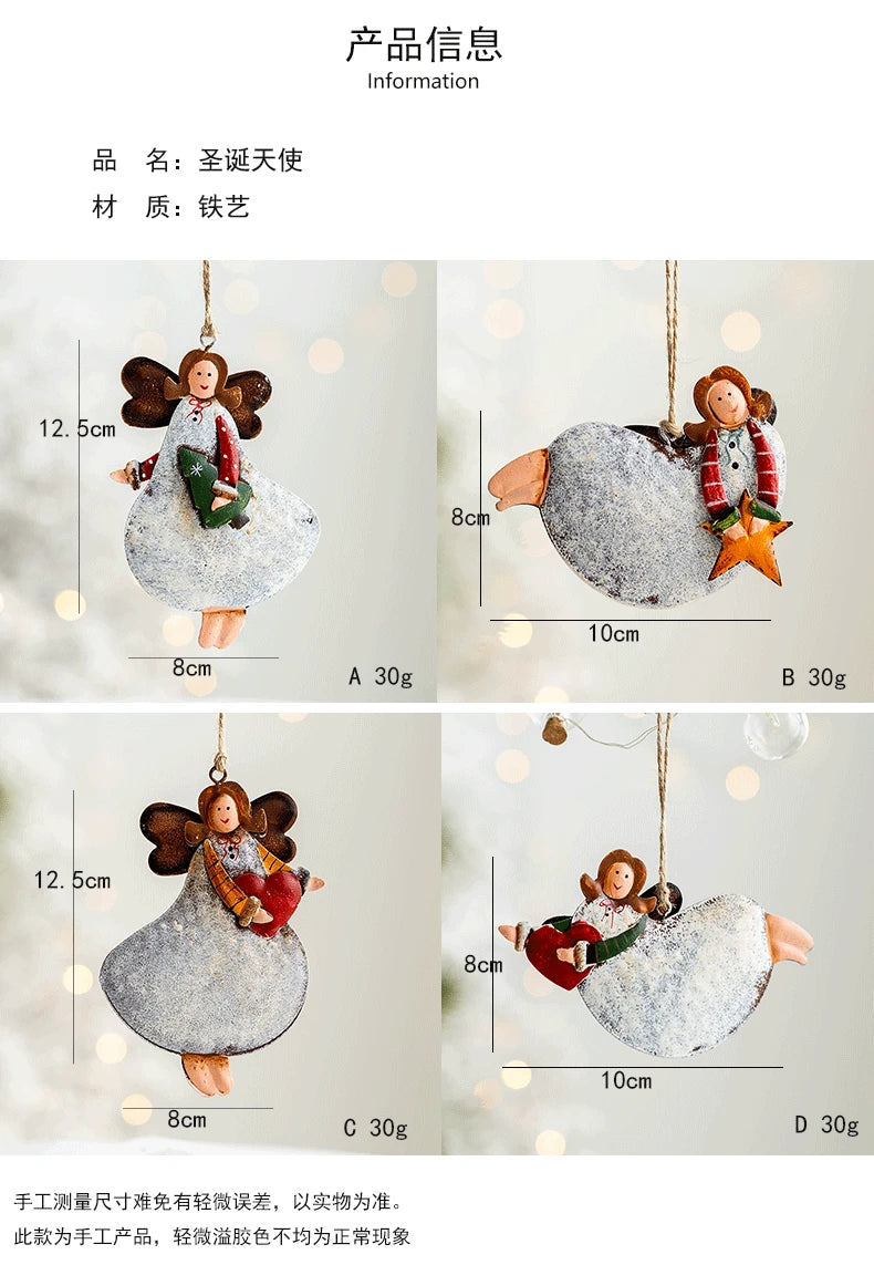 Charming Vintage Christmas Iron Pendant Ornaments - Image 37