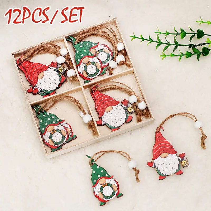 Charming Wooden Merry Christmas Ornaments for Festive Decor - Image 20