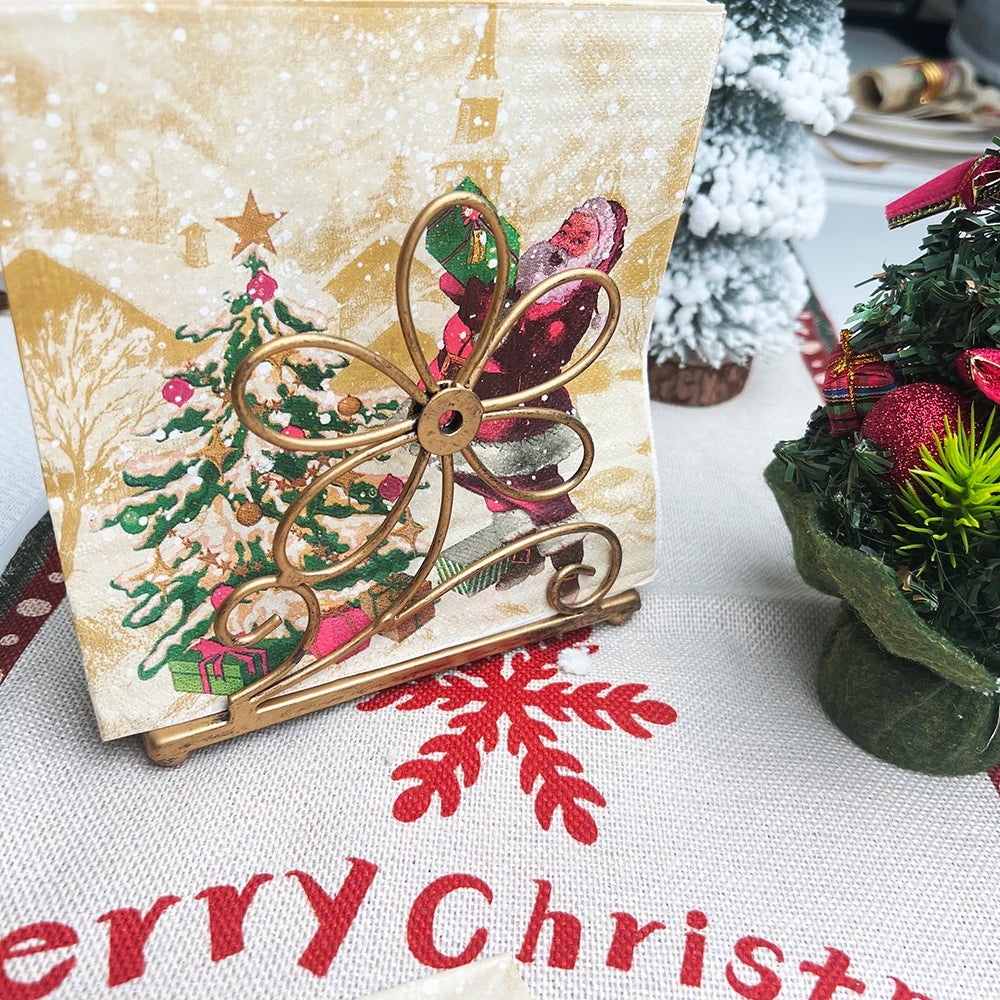 20-Pack Festive Christmas Paper Napkins for Dinner - Image 26