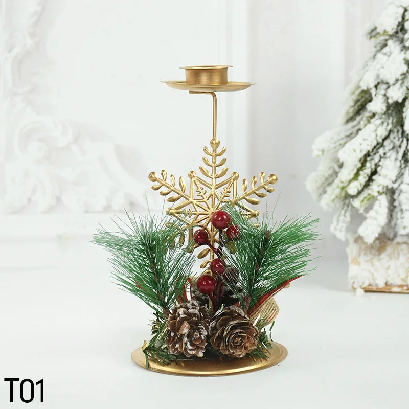 Charming Christmas Wrought Iron Candle Holders - Image 10