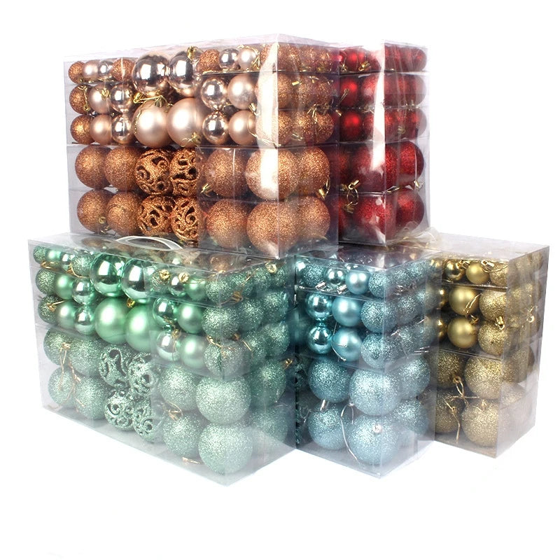 100 Christmas Baubles for Festive Tree Decor