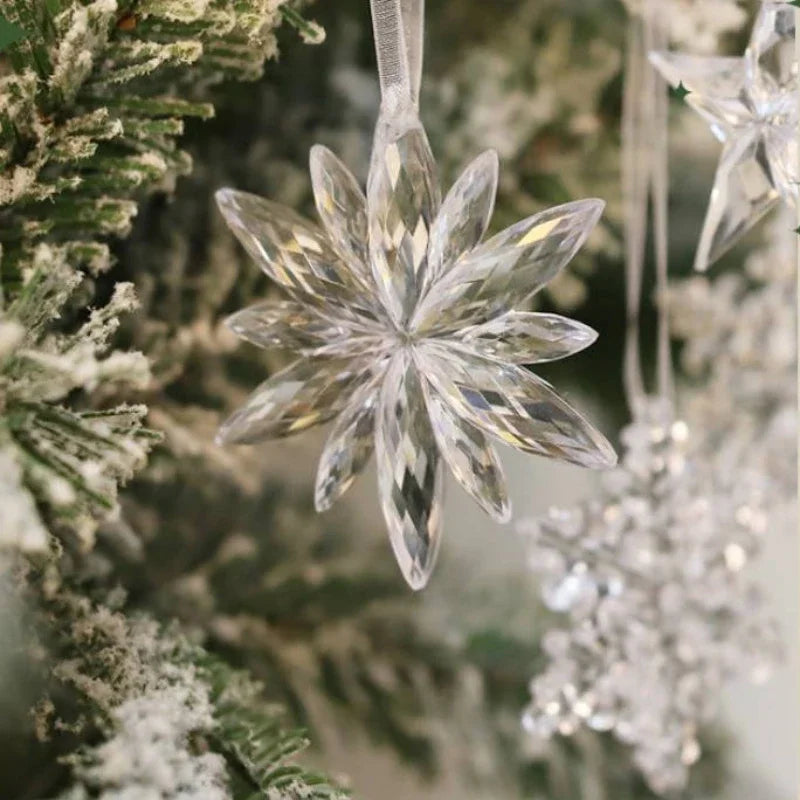 Charming Clear Acrylic Snowflake Icicle Ornaments - Image 18