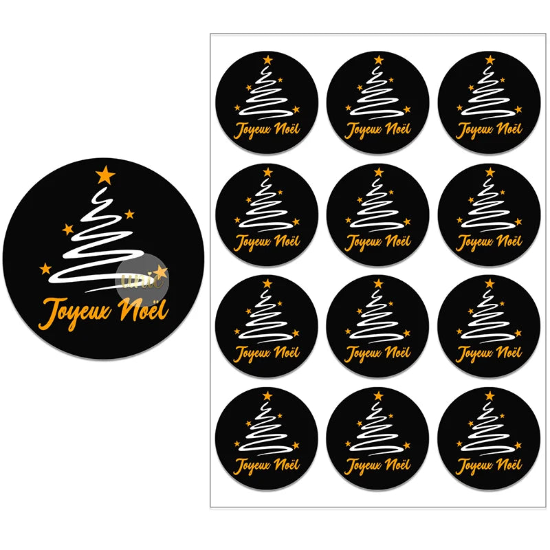 Festive Deer Christmas Stickers for Gift Wrapping - Image 21