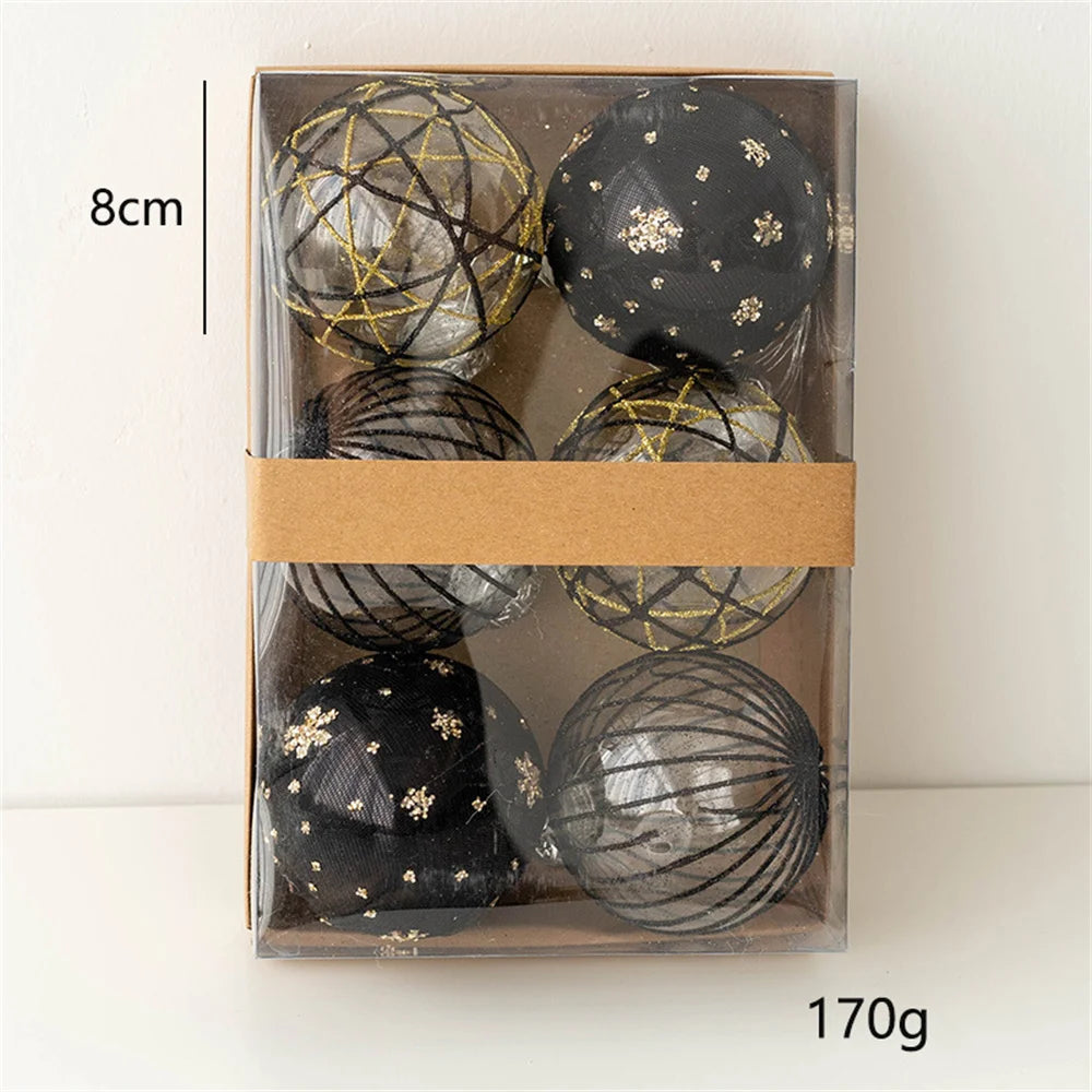 6-Pack Christmas Tree Baubles for Festive Flair - Image 2