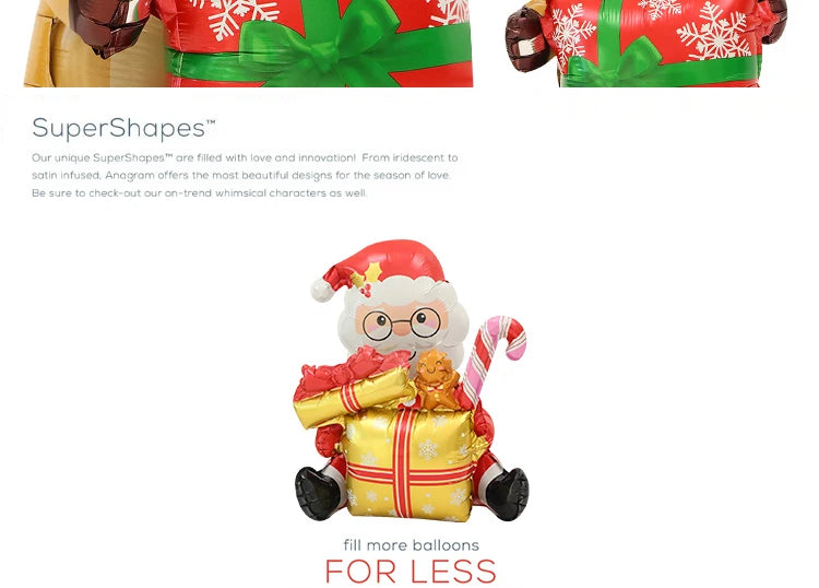 Festive 4D Christmas Balloon Decorations - Santa & Reindeer - Image 7