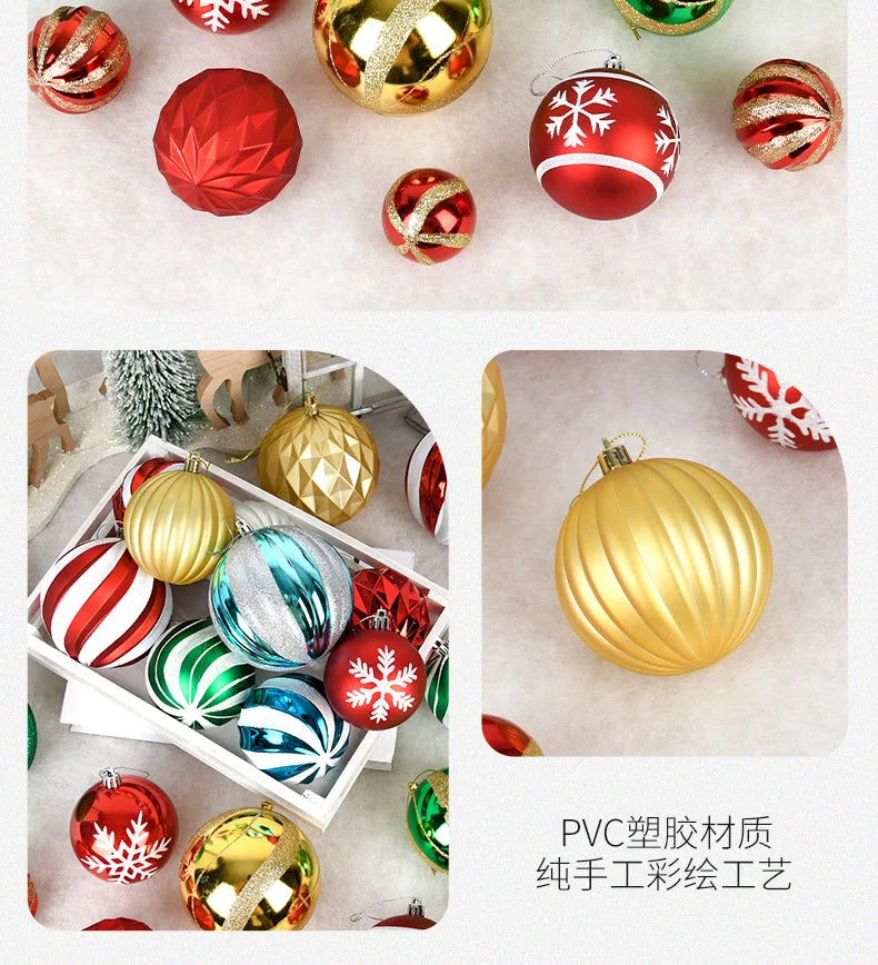 Festive PVC Christmas Tree Ornaments & Decorations - Image 38