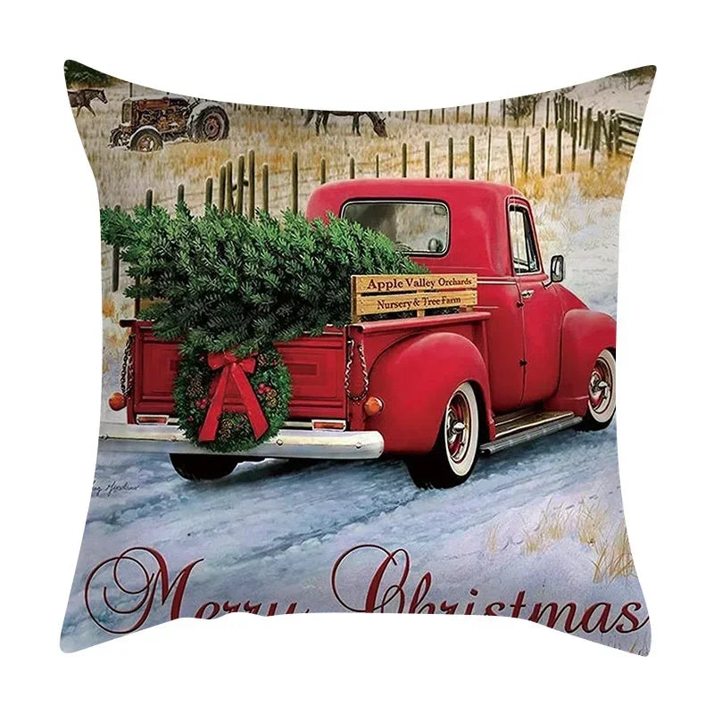 Festive Santa & Elk Pillowcase for Holiday Decor - Image 11