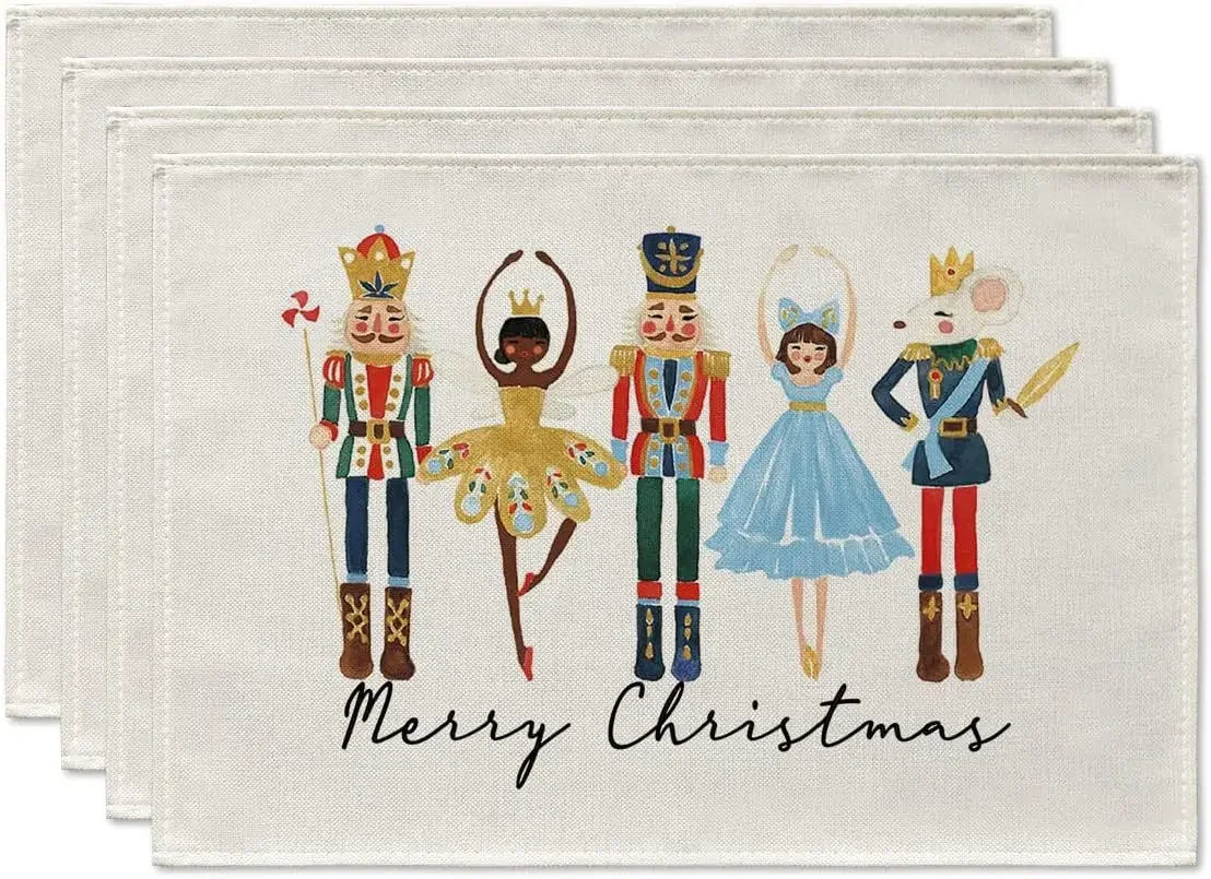 Charming Christmas Table Placemats - 4-Pack - Image 35