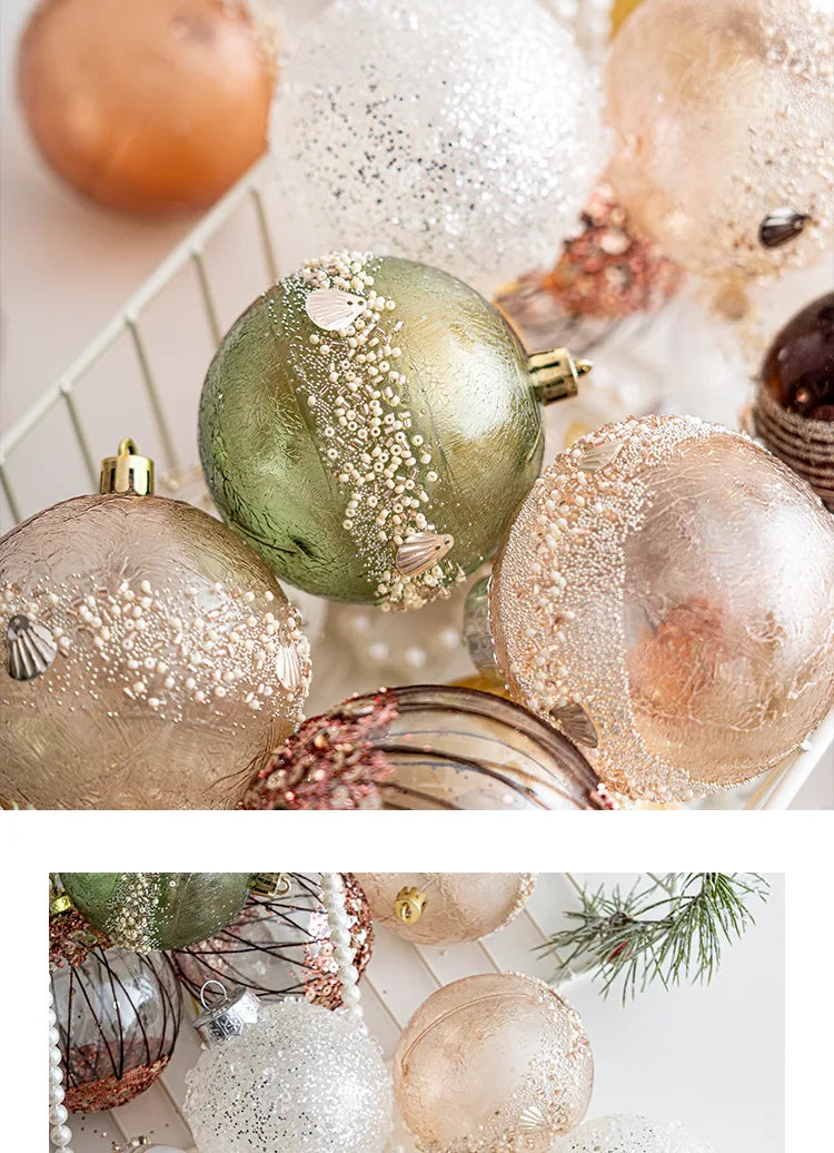 Elegant Transparent Christmas Ball Ornaments - 3/4/6 pcs - Image 11