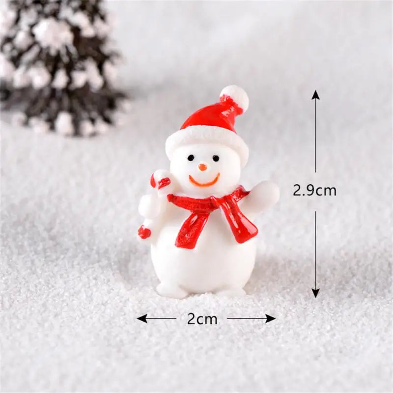 Festive Mini Resin Santa, Snowman & Elk Ornaments - Image 11