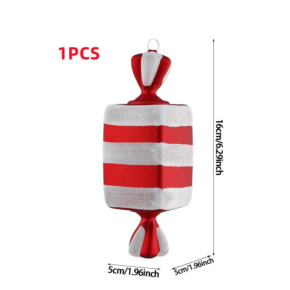 Festive Large Candy Cane Christmas Tree Ornament - Image 9