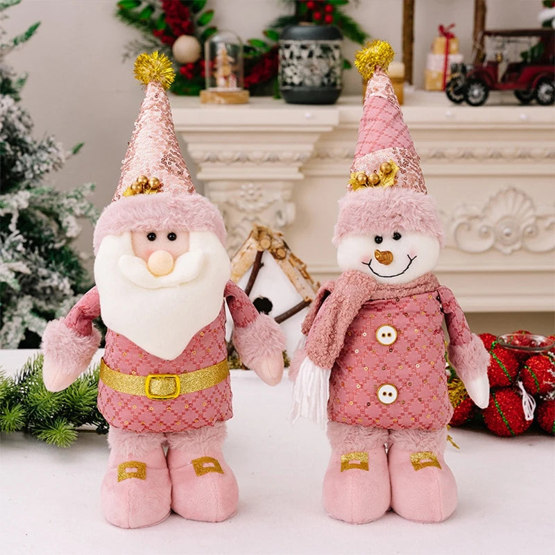 Festive Telescopic Santa & Snowman Tabletop Decor - Image 27