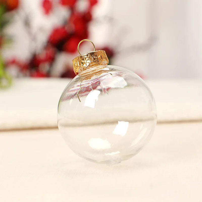 Clear Fillable Christmas Ball Ornament for Decor - Image 5