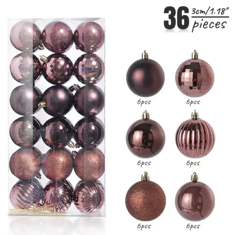 Unbreakable Christmas Ball Ornaments Set - Festive Decor - Image 34