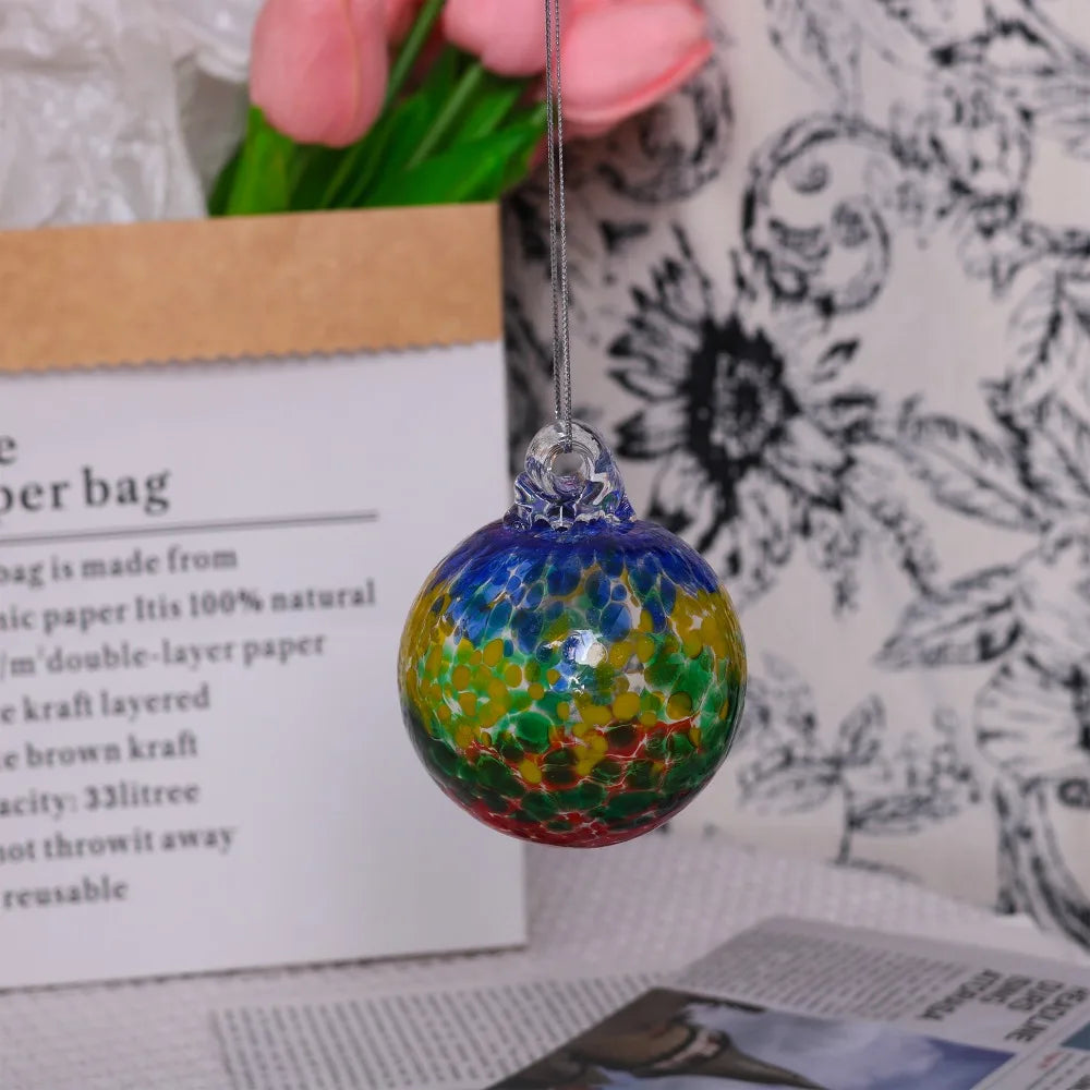 Colorful Hand-Blown Christmas Ball Ornaments - Tree Decor - Image 4