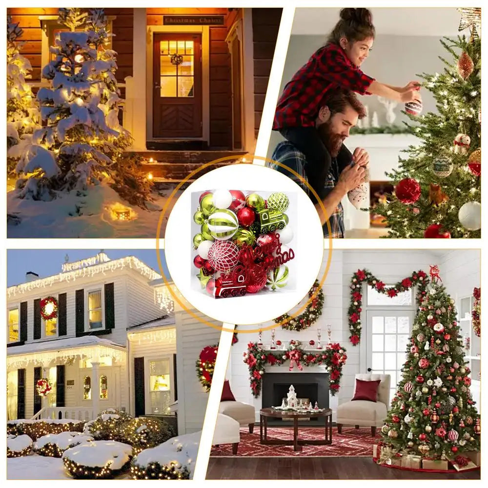 65 Shatterproof Christmas Ball Ornaments – Festive Decor - Image 19