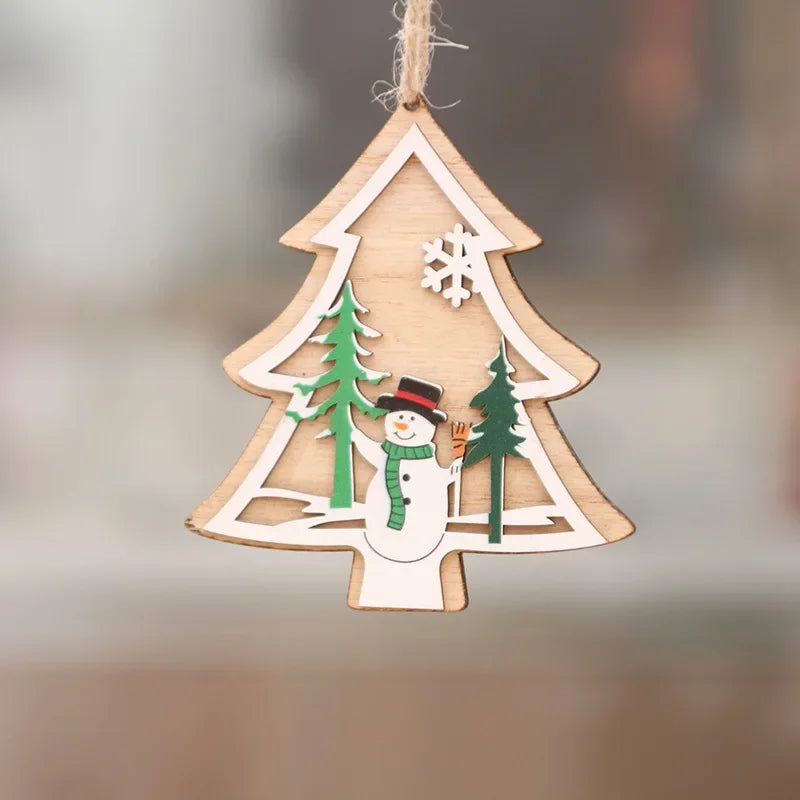 Charming Wooden Gnome Christmas Ornament Decoration - Image 18