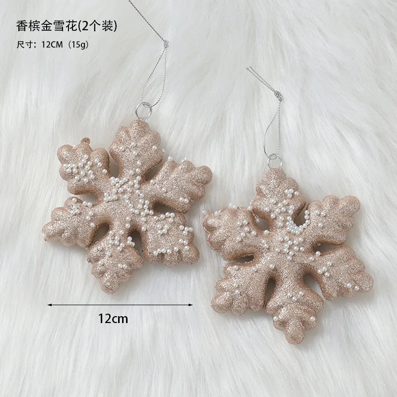 Elegant Champagne Bauble Ornaments for Christmas Decor - Image 56