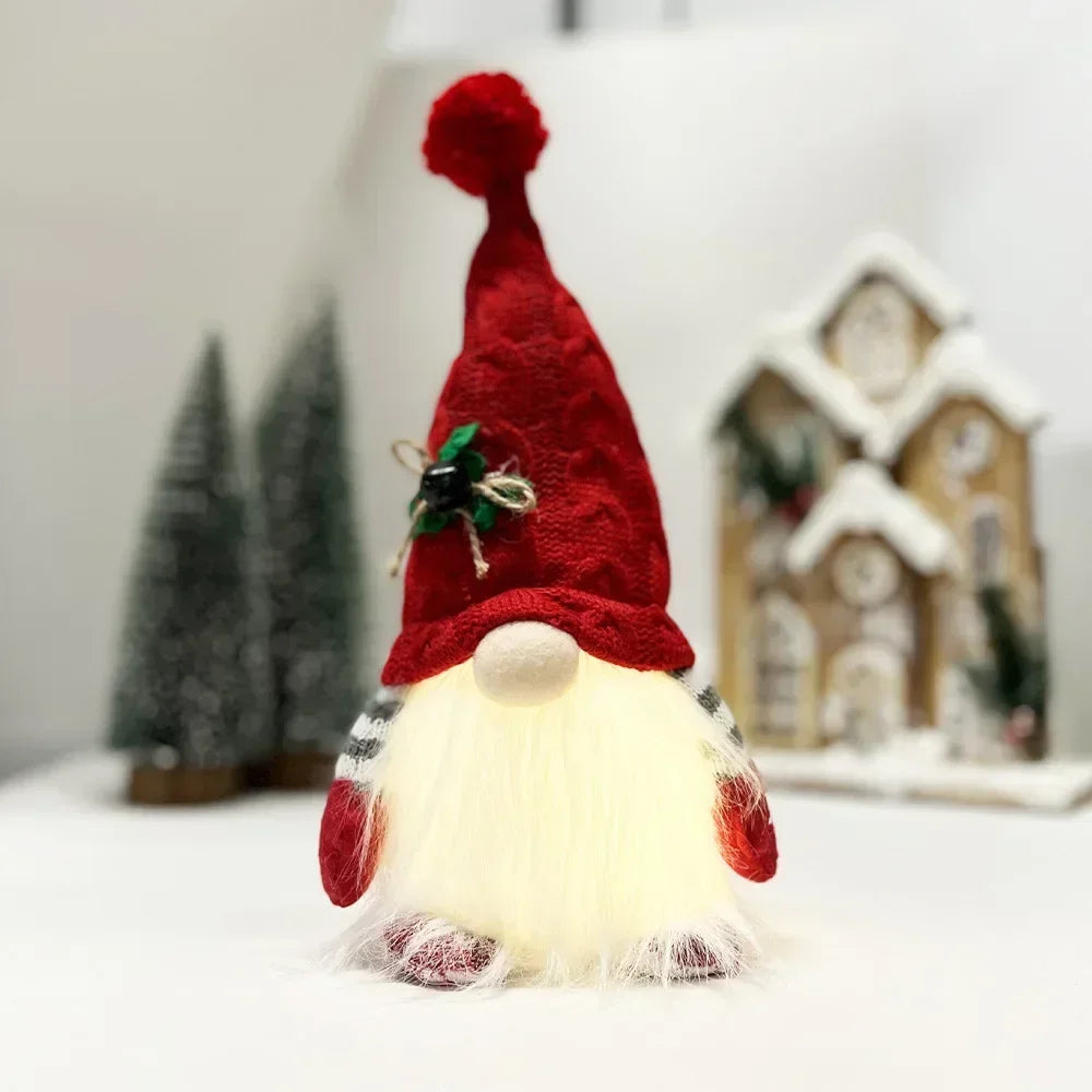 Charming Christmas Gnome Doll Ornament for Festive Decor - Image 3