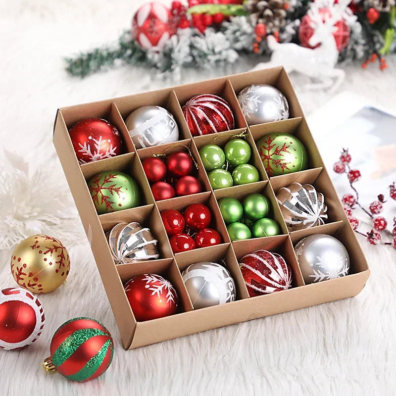 42-Piece Multicolor Christmas Ornaments Set - Image 19