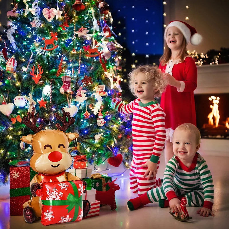 Festive Christmas Number Balloons - Santa & Elk - Image 16