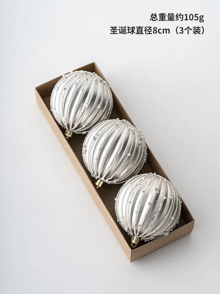 Elegant Transparent Christmas Ball Ornaments - 3/4/6 pcs - Image 14