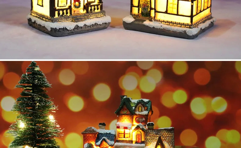 Enchanting LED Tiny House Christmas Decor - Image 12