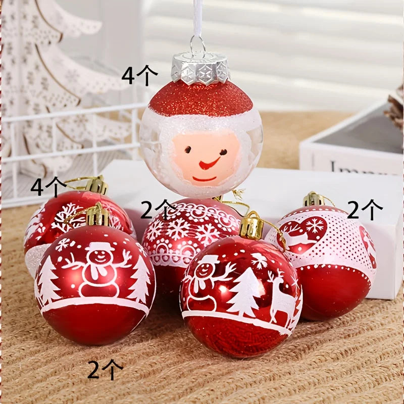 16-Piece Festive Christmas Tree Ball Ornaments - Image 7