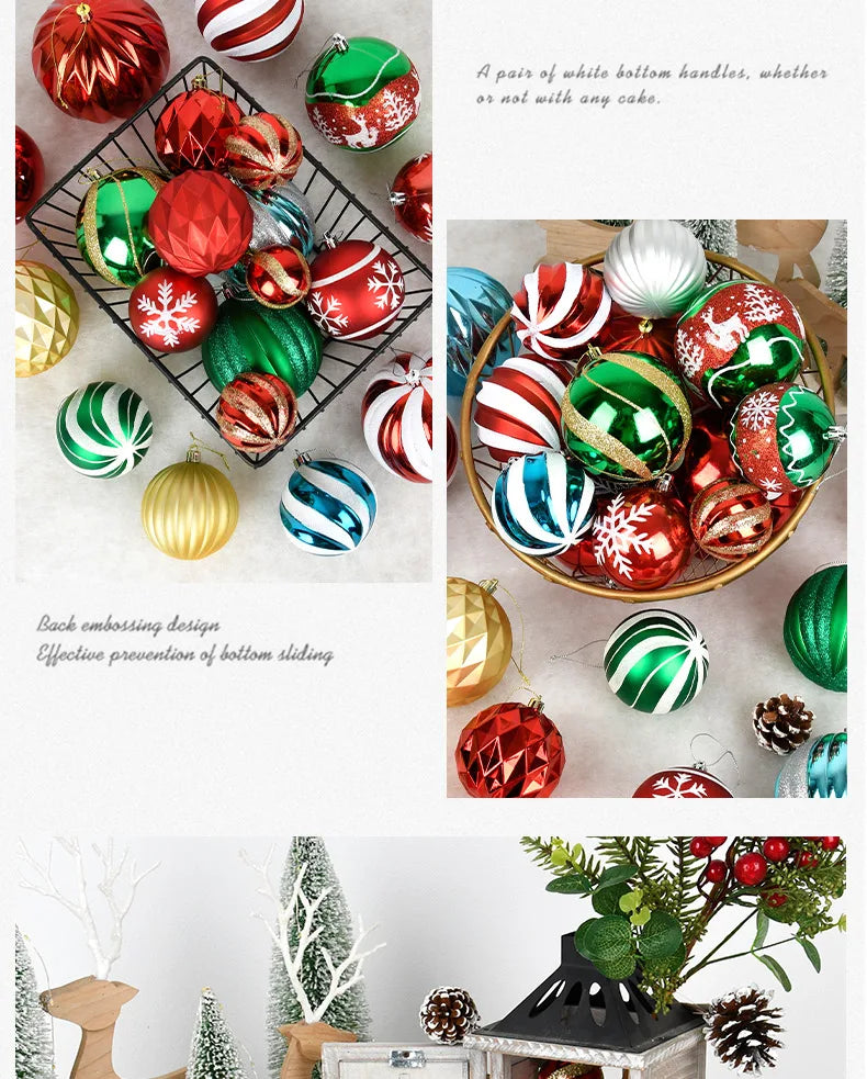 Festive PVC Christmas Tree Ornaments & Decorations - Image 42