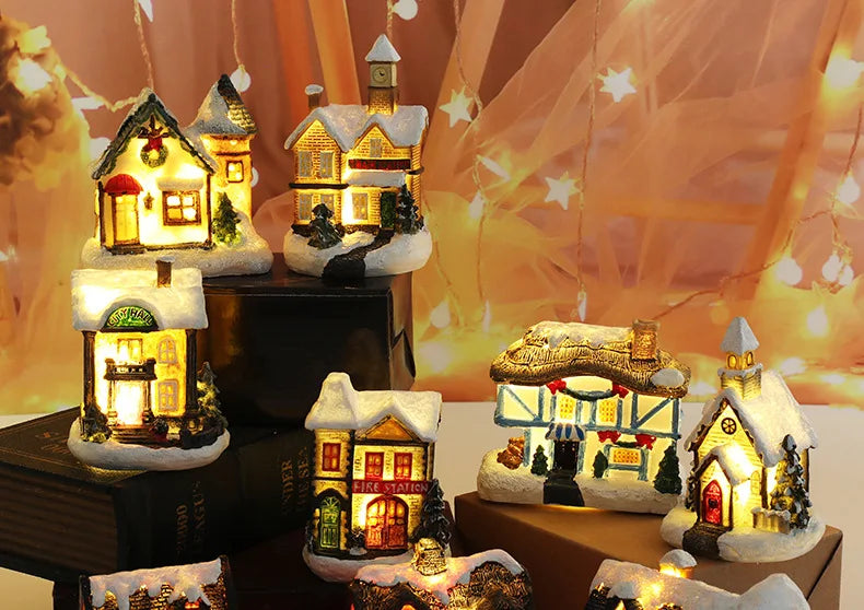 Enchanting LED Tiny House Christmas Decor - Image 17
