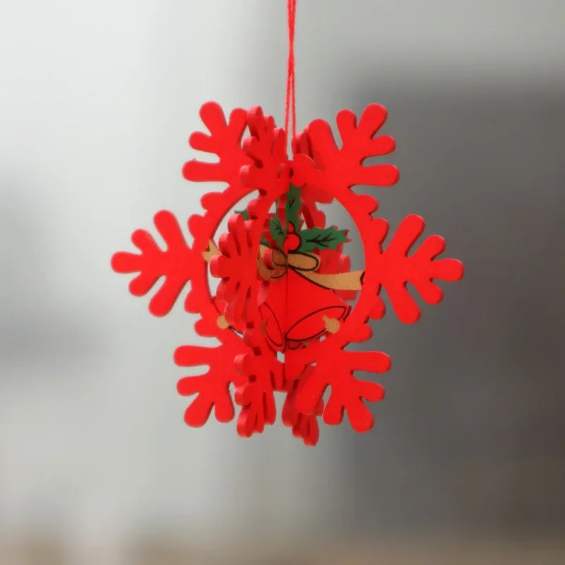 Charming Wooden Gnome Christmas Ornament Decoration - Image 25