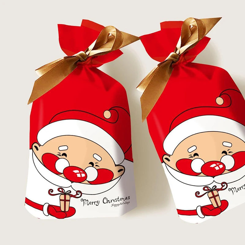 Festive Santa Claus Gift Bags for Christmas Cheer - Image 12