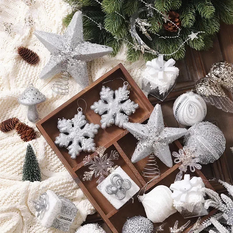 Elegant Champagne Bauble Ornaments for Christmas Decor - Image 47