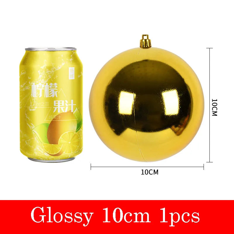 Sparkling Gold Christmas Decorative Hanging Ornaments - Image 6