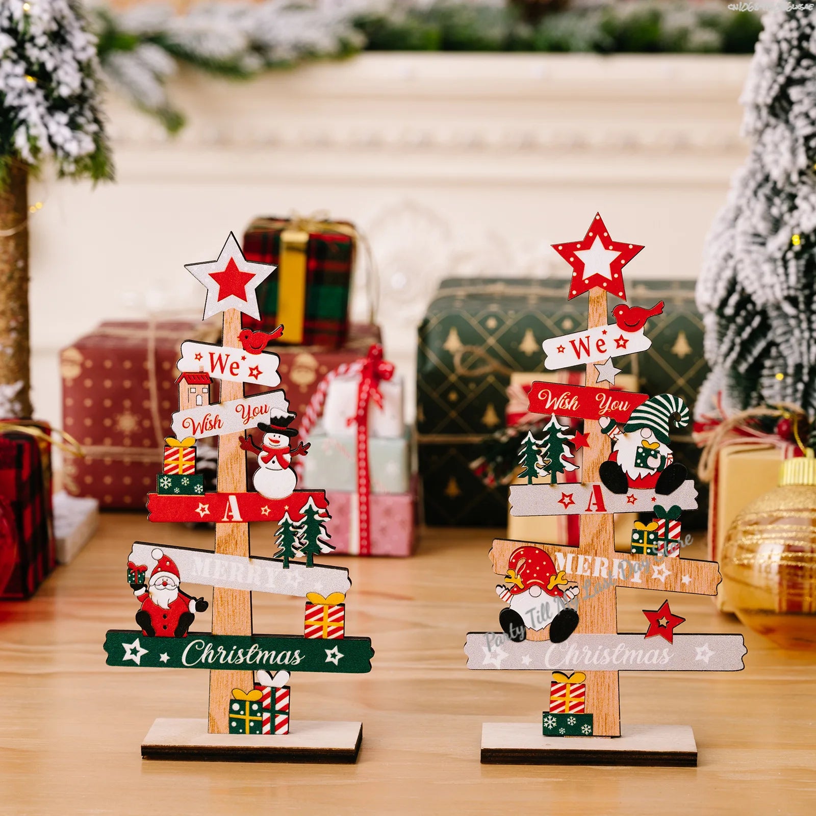 Charming DIY Santa Claus Wooden Christmas Plaque