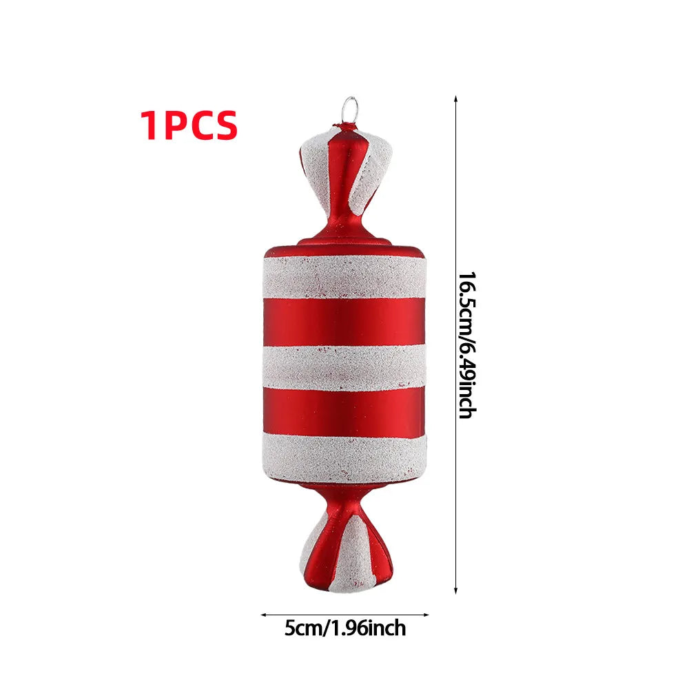 Festive Large Candy Cane Christmas Tree Ornament - Image 14