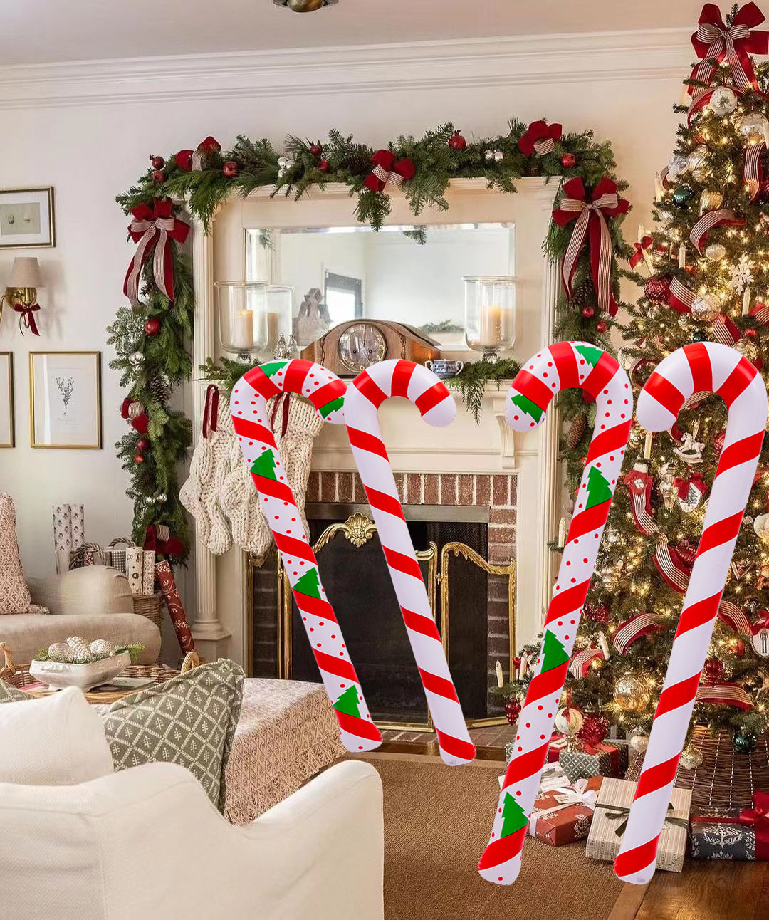 Large Inflatable Christmas Candy Cane Decor - Image 10