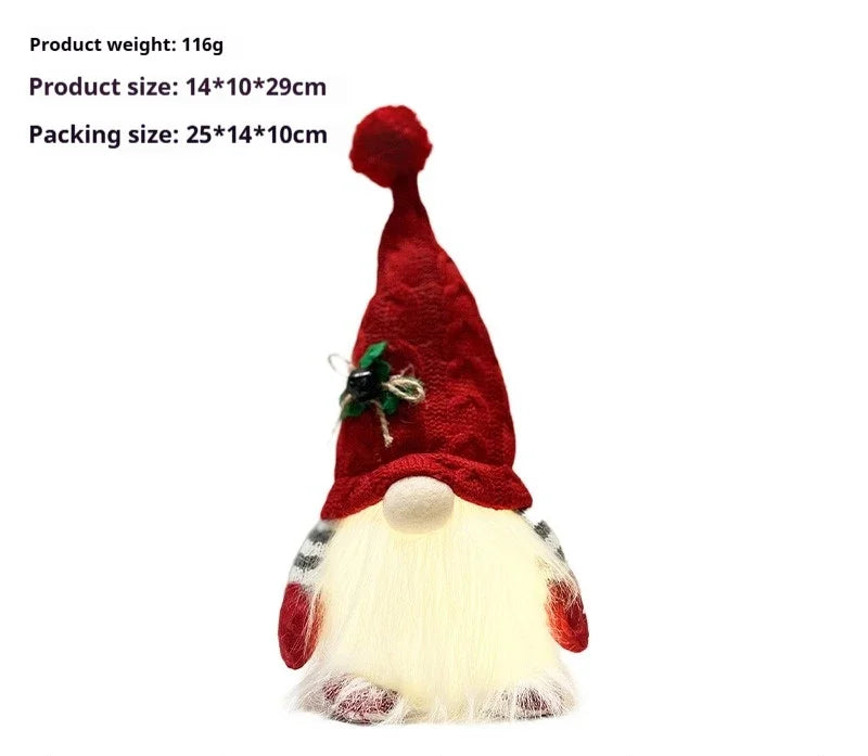 Charming Christmas Gnome Doll Ornament for Festive Decor - Image 11