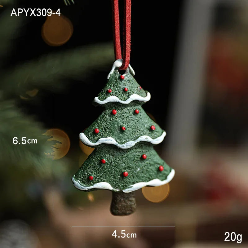 Charming Resin Santa Claus Tree Ornaments for Christmas - Image 5