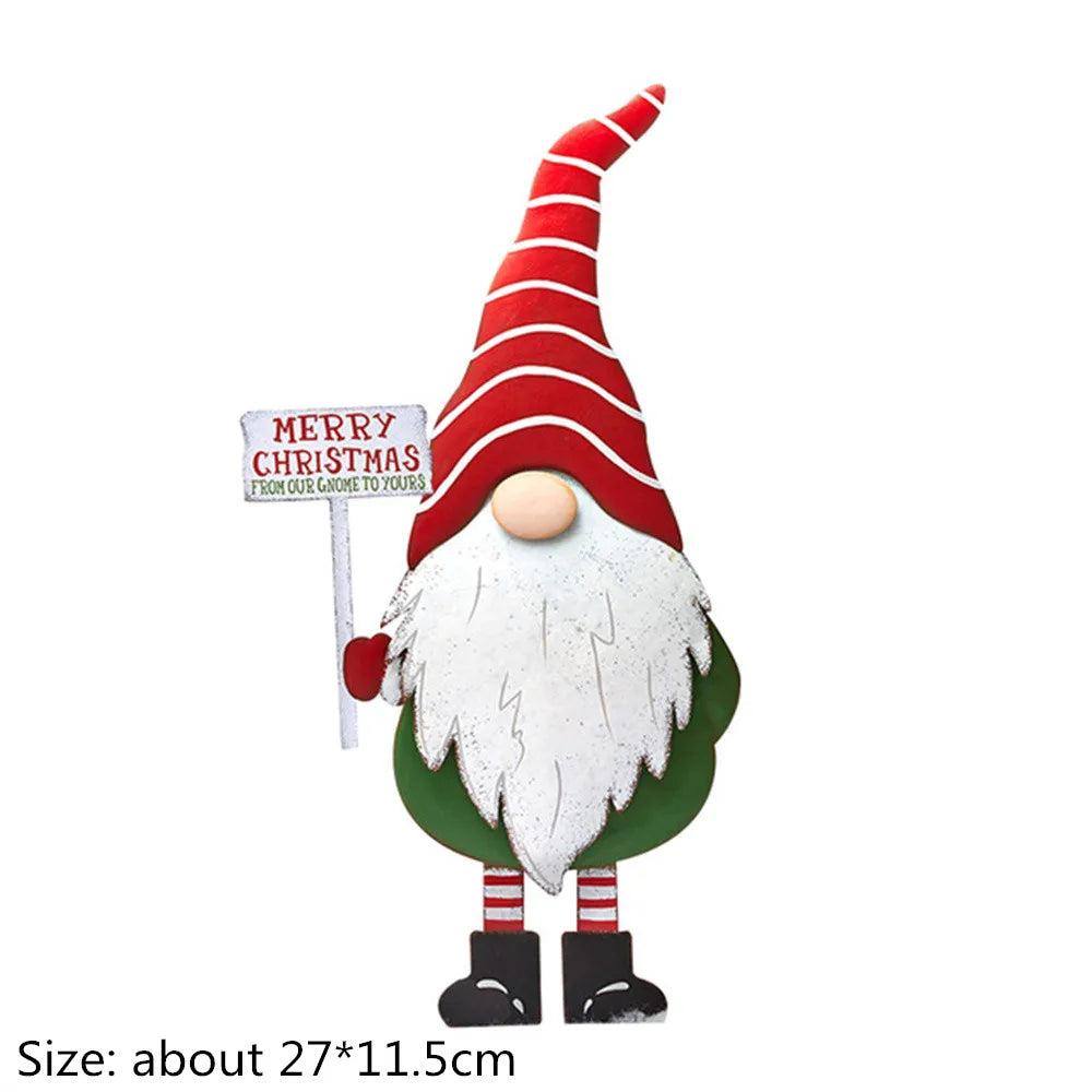 Festive Santa Claus Garden Stakes for Christmas - Image 8